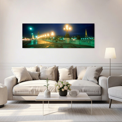 «Evening Paris France Peaceful Romantic Tranquil Architecture», art mural