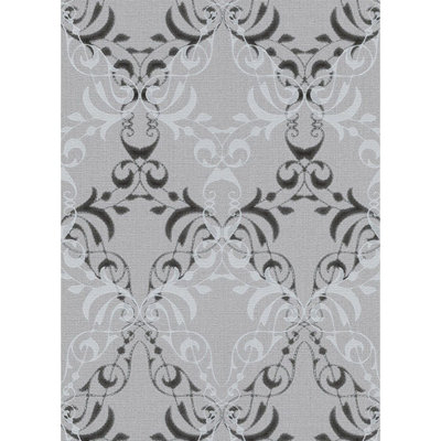 Concord Wallcoverings Textured Wallpaper Damask Featuring Ornaments, 597438
