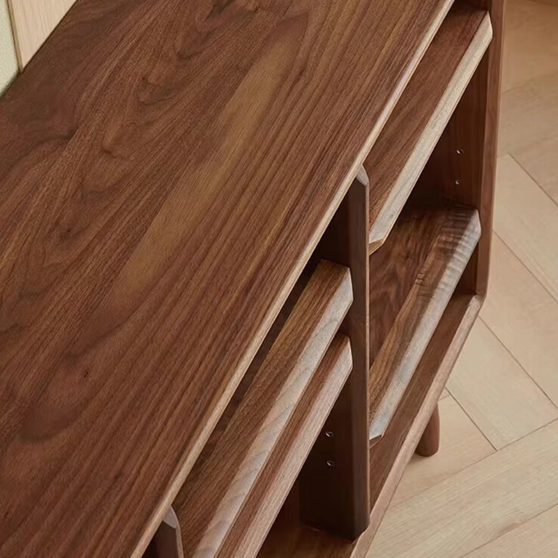 Bibliothèque de rangement de style européen, Marron foncé