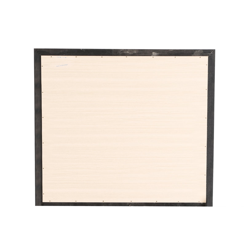 Miroir bas noir pour commode - Style moderne pour une réflexion claire
