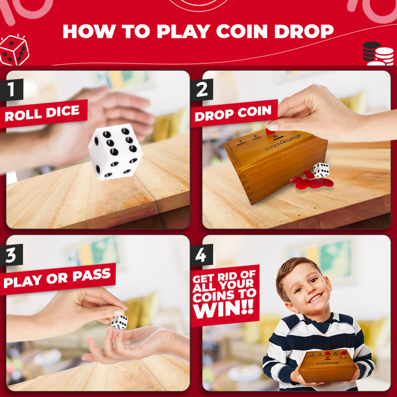 Coin Drop | Simple and Strategic Dice Game