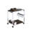 Lisses Chrome Finish Serving Cart(No Include Stool)