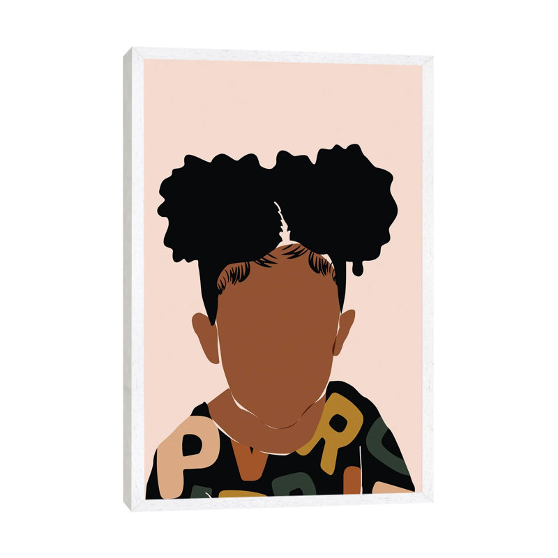 Two Puffs by Domonique Brown - Print on Canvas, White Framed Canvas, 66.04 cm H x 45.72 cm W