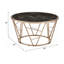 Table basse chic avec un design remarquable et des matériaux durables