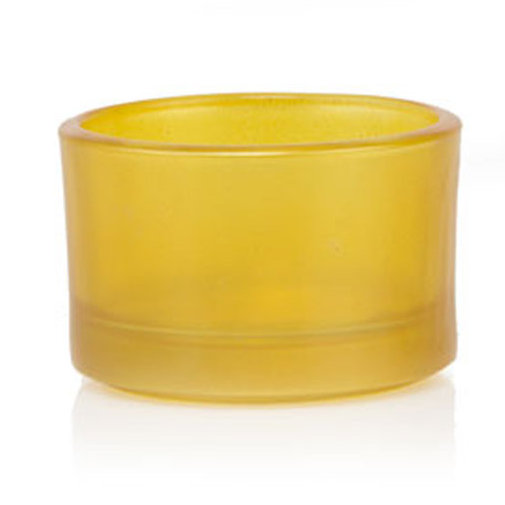1.25cm Glass Tabletop Votive Holder, Pearlescent Orange