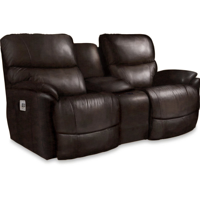 Trouper Power Reclining Loveseat w/ Headrest, Lumbar & Console