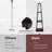 Trapezoidal Designed Floor Lamp With 3 Tiered Storage Shelf