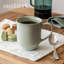 over&back Rimmed 16oz Semi-Matte Hand-Finished Stoneware Mugs, Set of 4-99312930