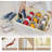 2 Pack Shoe Storage Box Organiser For Closet - 24 Cell Space Saver Shoes Containers Bin With Clear Lids Stackable, Can Fit Ottoman, Foldable Shoe Rack Cabinet Cubby For Wardrobe