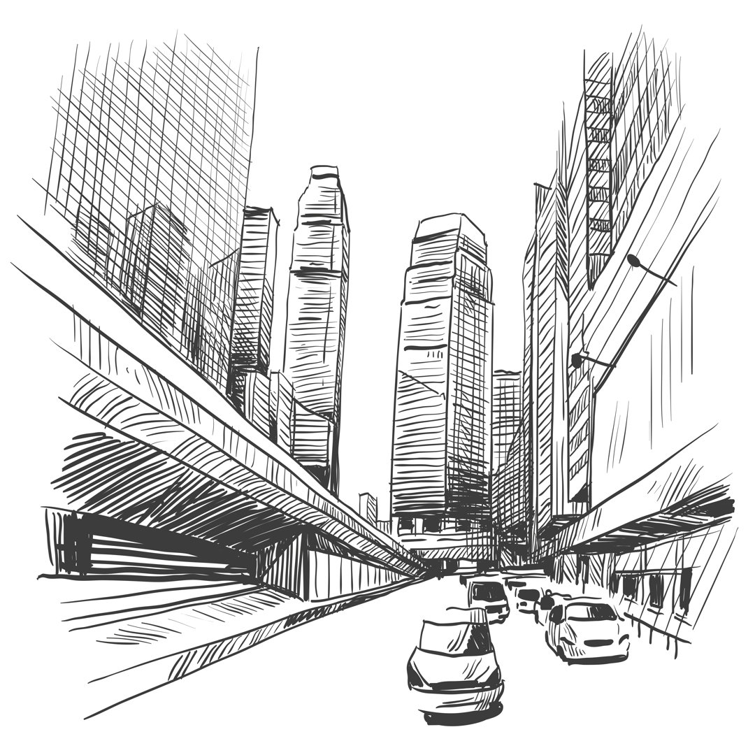 Hong Kong City - Wrapped Canvas Print