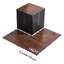 Carreaux de plancher de danse, plancher de danse emboîtable 12,4 x 12,4 po, plancher de pratique de danse portable avec base rembourrée (grain de bois de chêne, boîte de 25 pieds carrés)