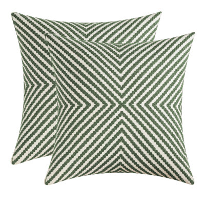 Geometric Cotton Blend Pillow Cover
