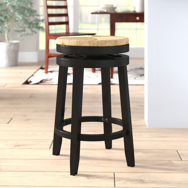 Tabouret de bar et de comptoir Granville, Tabouret de comptoir (siège d'une hauteur de 25,5, Noir