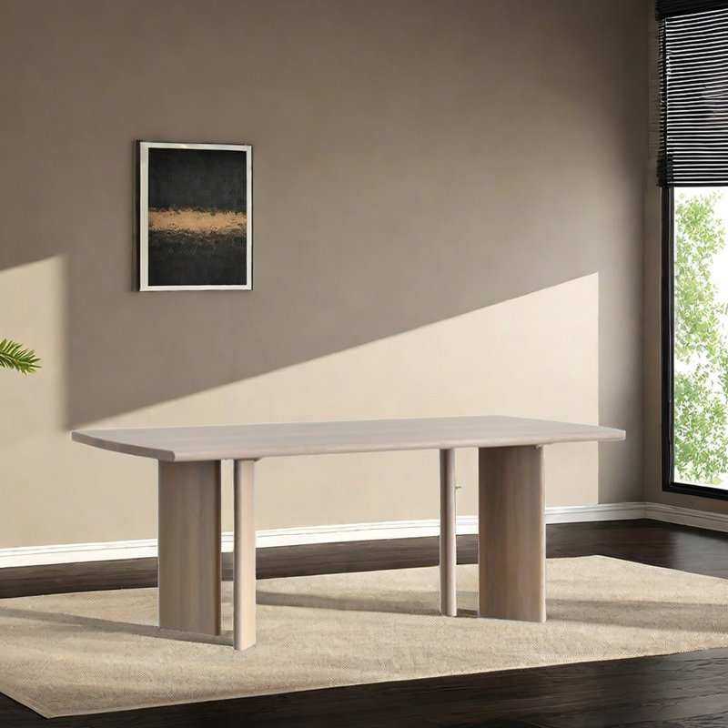 Table de salle à manger Niyathi, Brun, H 29,52 po x L 55,11 po x l 27,55 po