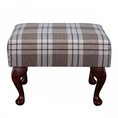 50.8cm Wide Rectangle Plaid Footstool Ottoman