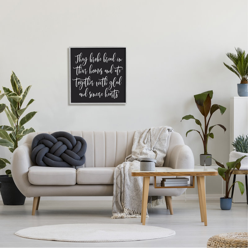 «Spiritual Script Calligraphy Bible Verse Proverb» par Lettred and Lined - cadre flottant, art textuel sur bois