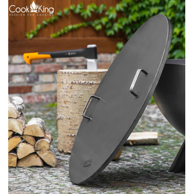 50cm Round Steel Fire Pit Lid