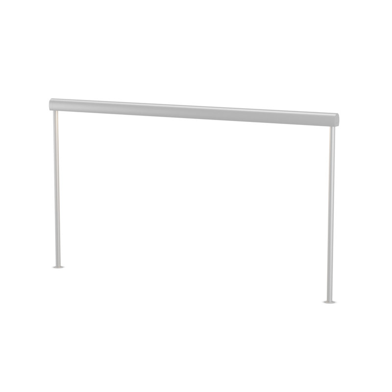 Lampe de bureau Sobre, H 19 po x l 1,26 po x P 36 po, Argent