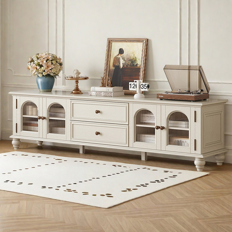 Meuble télé avec armoires et tiroirs Modern, H 20,47 po x L 86,61 po x l 17,71 po