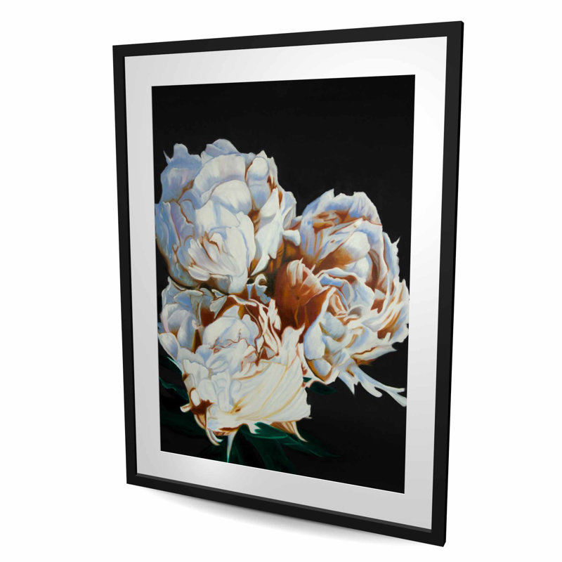 Blooming pivoines - best-sellers hyperréaliste, reproduction encadrée