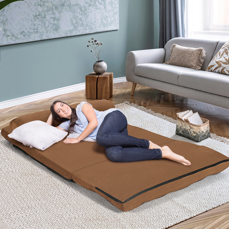 Kelling Twin 44.5'' Upholstered Futon And Mattress