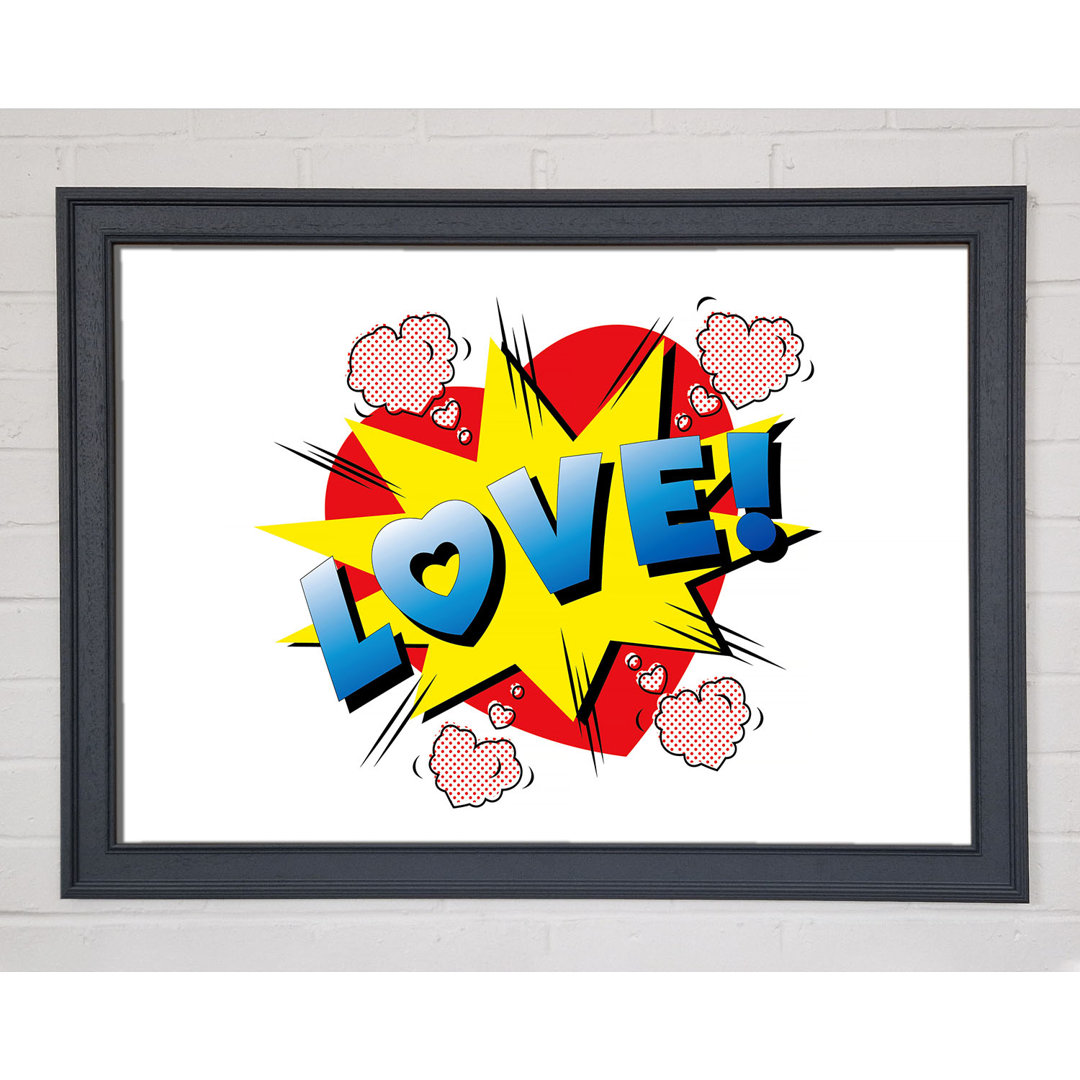 Love Punch Gerahmter Druck Wandkunst