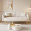 Causeuse capitonnée, canapé rembourré avec coussin décoratif-1705761185