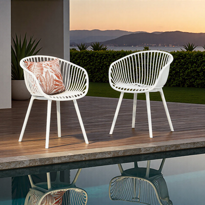 (Ensemble de 2) chaises de patio intérieur / extérieur