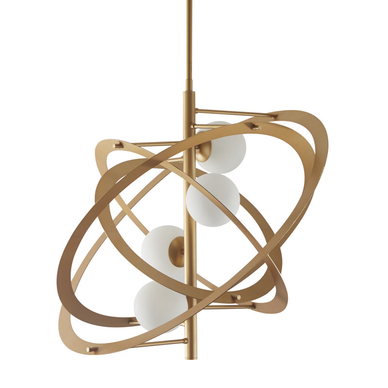 4 - Light LED Sputnik Sphere Chandelier