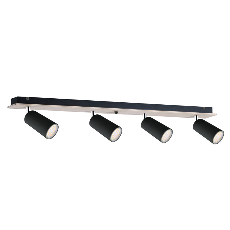 Evyan 60cm 4 -Light Track Kit, Black