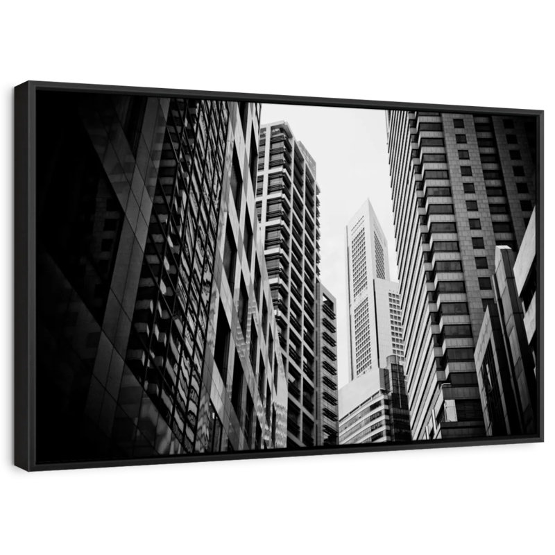 «Skyscraper Buildings Wall Art», H 29 po x l 43 po