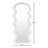 Landover White Abstract Full Length Mirror-1067396291