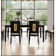 Ensemble de 2 chaises d'appoint contemporaines de style contemporain, élégantes et confortables pour les cuisines et les salles à manger modernes