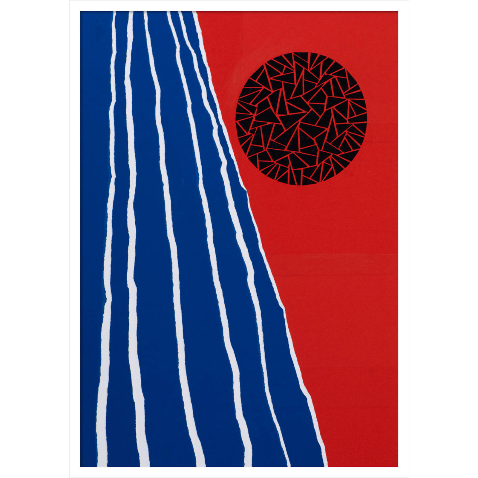 Orbis Factor by Alex Dunn, 33" H x 24" W x 1" D, White