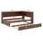 Wood Daybed With Storage Shelves, USB, LED, And Trundle-1738553503