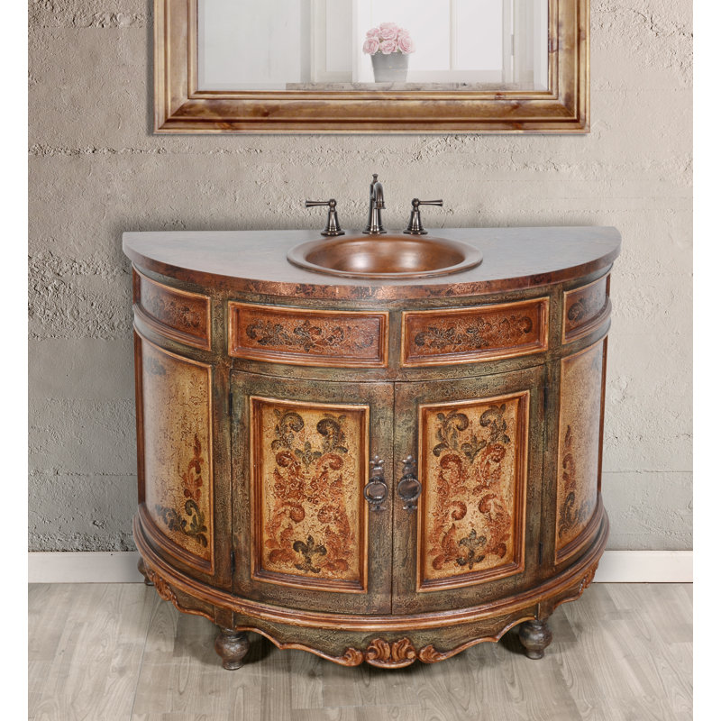 Meuble-lavabo simple 48 po Vogelsang, Brun