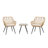 Hamner 2 - Person Patio Conversation Set with Cushions-1576376280-1528200132