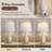 Traditional Table Lamps Set Of 2, Bedside Touch Lamp With USB C+A Charging Ports, Rustic Farmhouse Table Lamps For Living Room Bedroom, Side Table Lamp With White Fabric Shade, Antique Grey