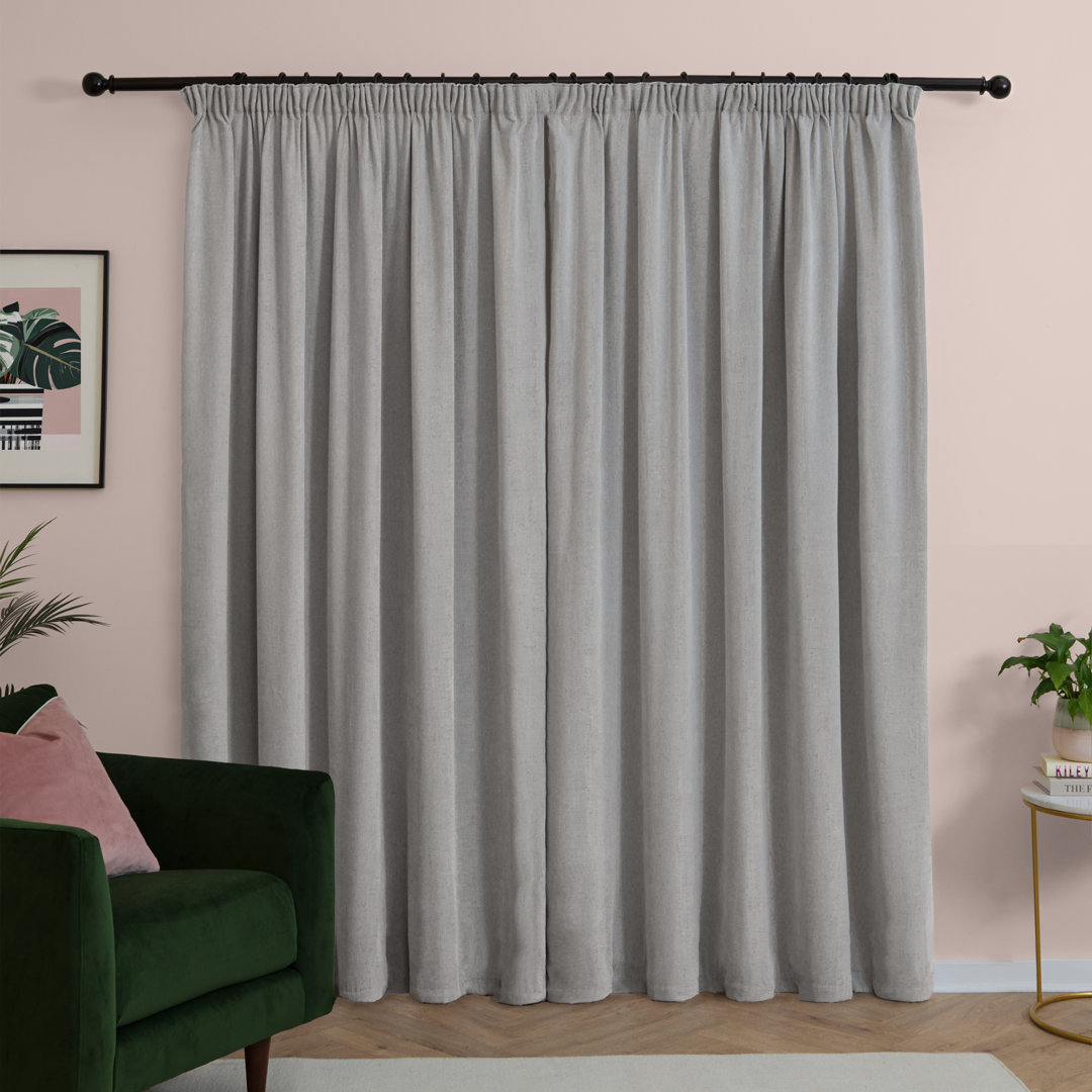 Soft Chenille Blackout Curtain Panel Pair