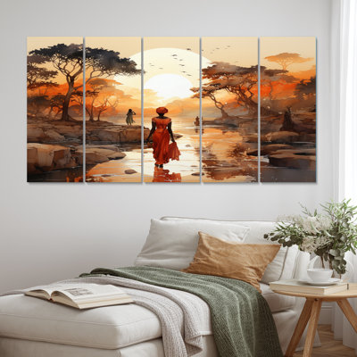 " African Journey " 5 - Pieces