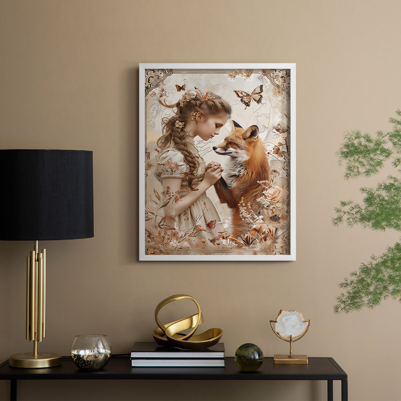 WOMEN Series CD Framed Print - Solid Wood, 30" H x 24" W, White