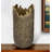 17" Gold Abstract Aluminum Table Vase