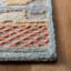 Tapis bleu / rouille touffeté à la main Cohen-397954621