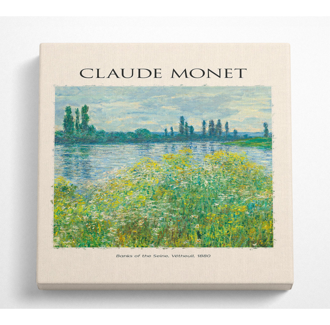 Die Ufer der Seine. Vetheuil, 1880 von Claude Monet - Kunstdrucke auf Leinwand