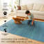 Tapis bleu uni tissé à plat bleu-80528605