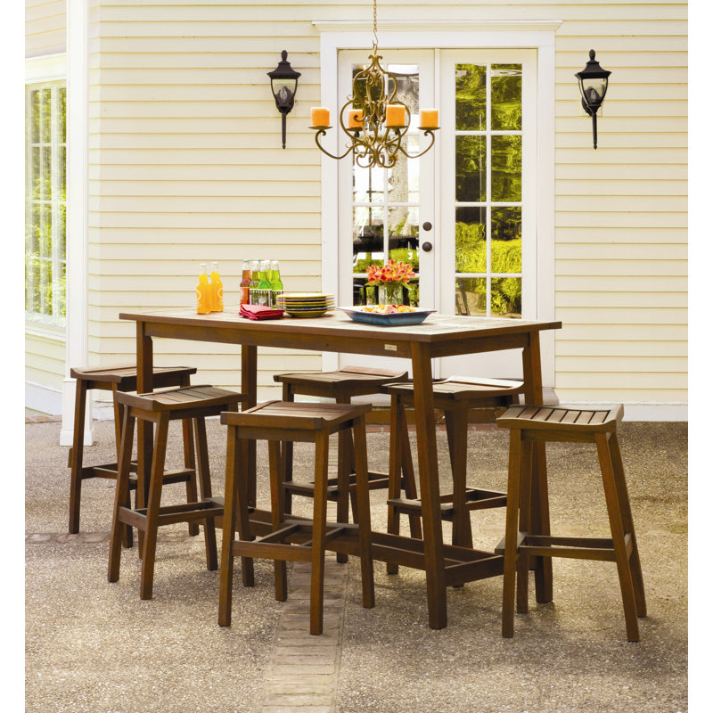 Table de bar Shanelle, Ombre brune