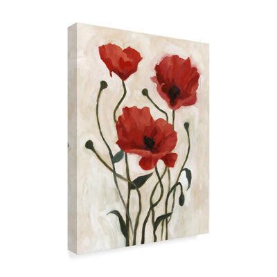 «Poppy Bouquet I», peinture sur toile tendue