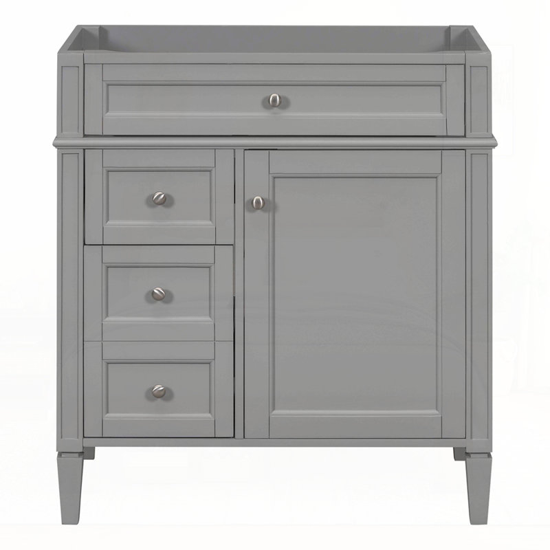 Meuble-lavabo de 30 po sans lavabo supérieur, Gris