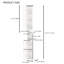 67.51" Tall Bathroom Storage Cabinet With Adjustable Shelves, Slim 2 Doors Freestanding Cabinet With Anti-tip, Open Compartments