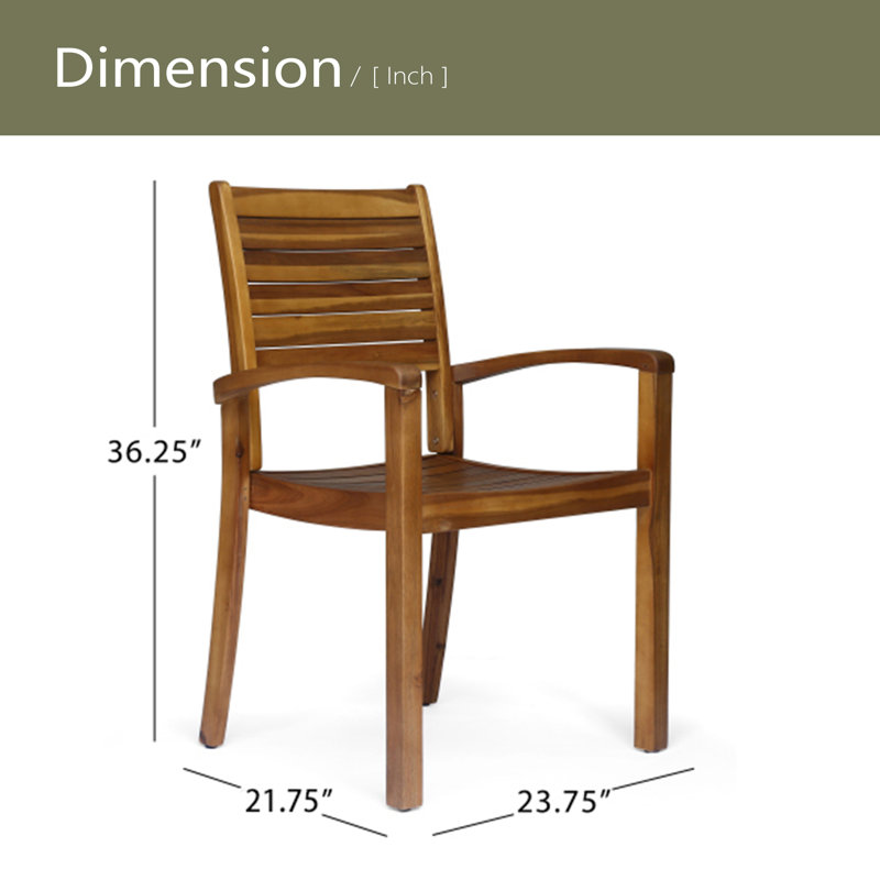 Outdoor Dining Chairs, Wood, Wood